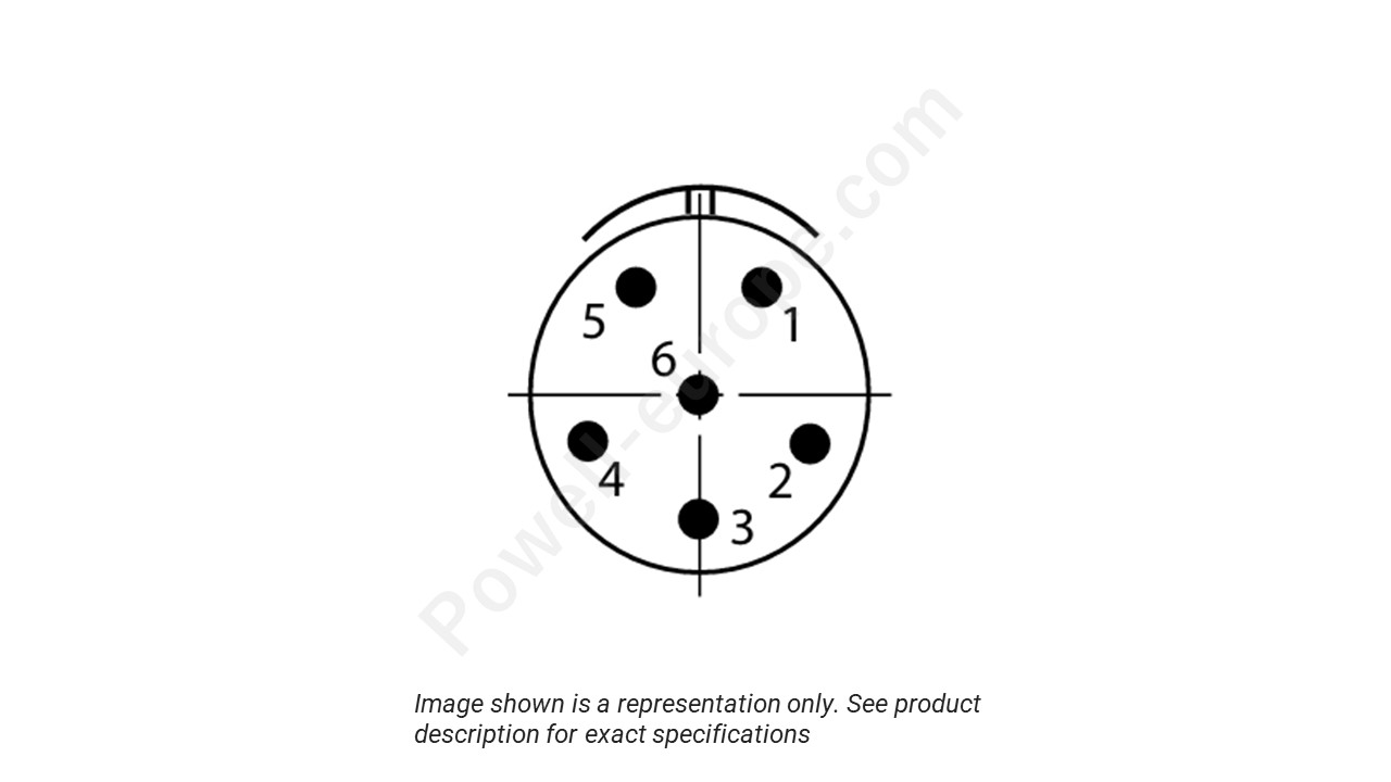 Image showing the insert arrangement and polarization of the Conesys D38999/26ZA35AA