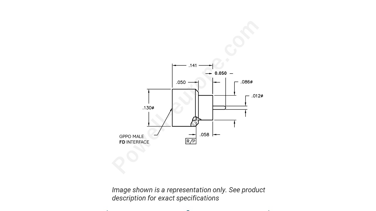 Image representing the style and polarization of the Corning Gilbert B007-M43-01-050-S