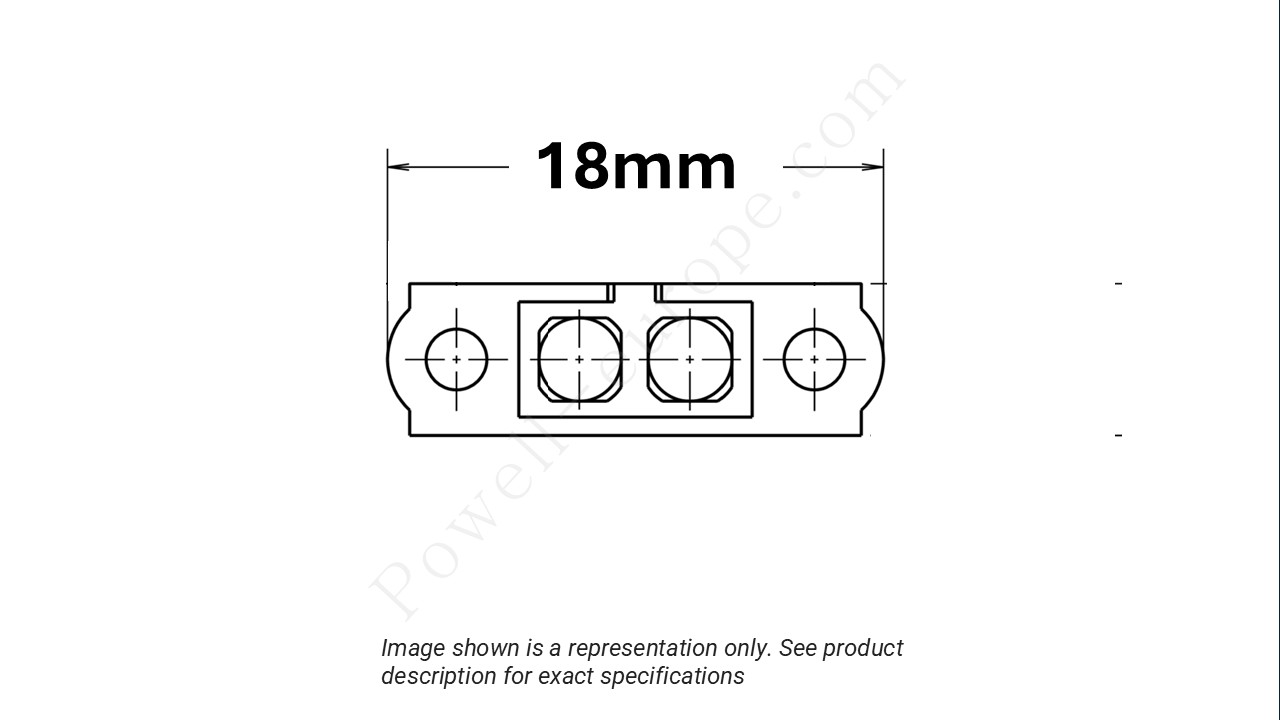 Image showing the arrangement of the contacts and width of the Harwin M80-400000000-02-321-00-000
