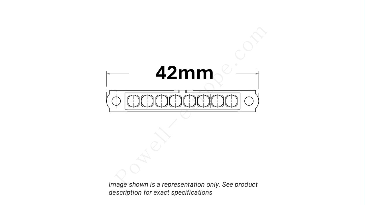 Image showing the arrangement of the contacts and width of the Harwin M80-400000000-08-322-00-000