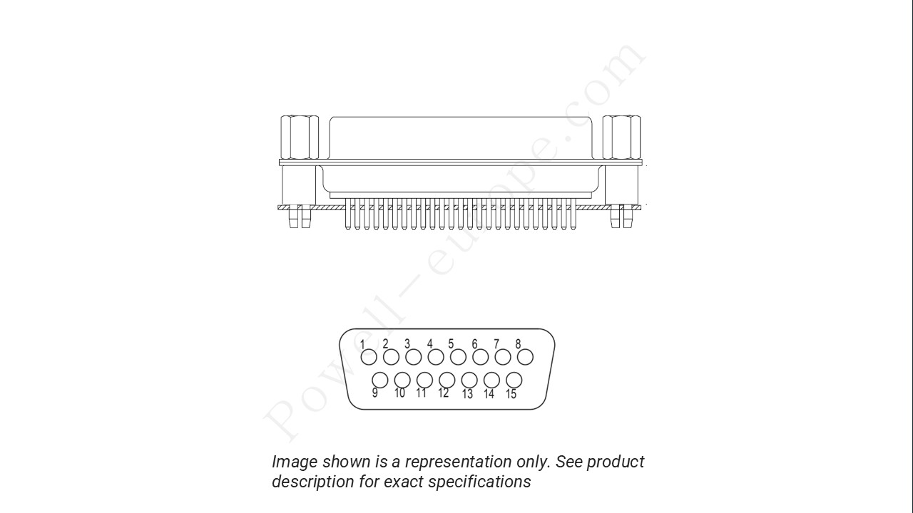 Image showing the insert arrangement and polarization of the Positronic MD15F330000
