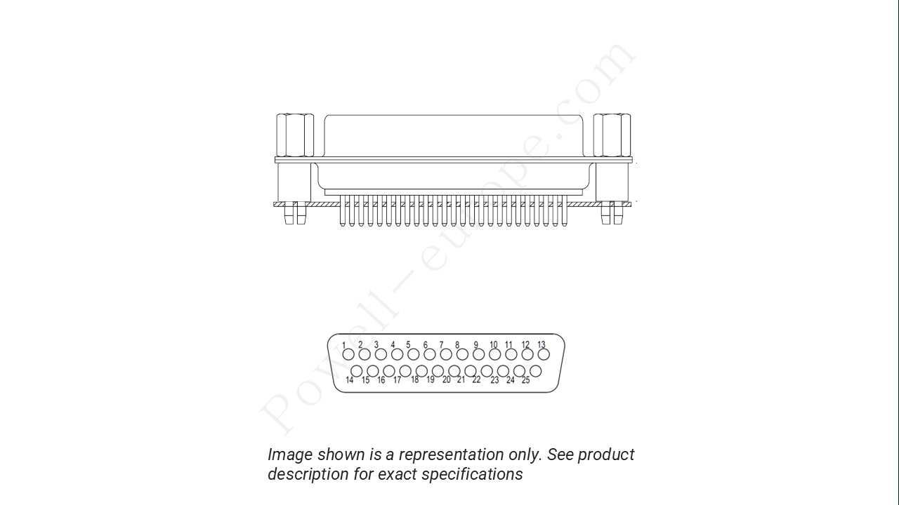 Image showing the insert arrangement and polarization of the Positronic MD25M330000