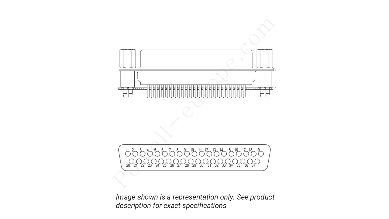 Image showing the insert arrangement and polarization of the Positronic MD37F3000X