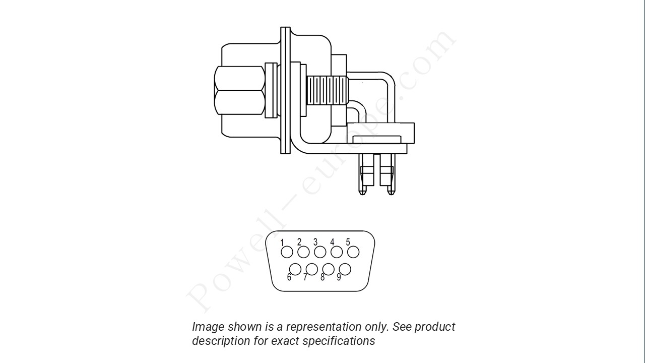 Image showing the insert arrangement and polarization of the Positronic MD9F5B000/AA-14
